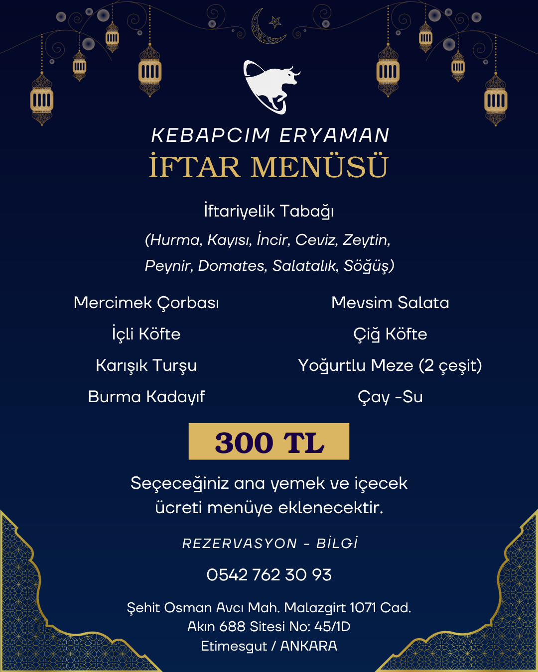 Eryaman Kebapçım, Kebapçım Eryaman, Eryamanda Kebapçım